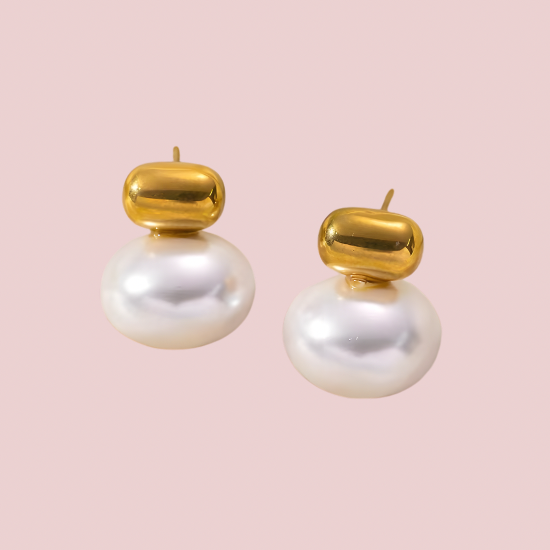 Aretes Perla Chunky