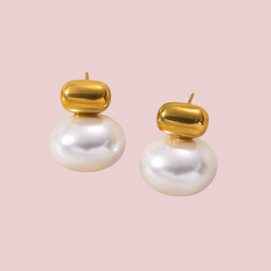 Aretes Perla Chunky