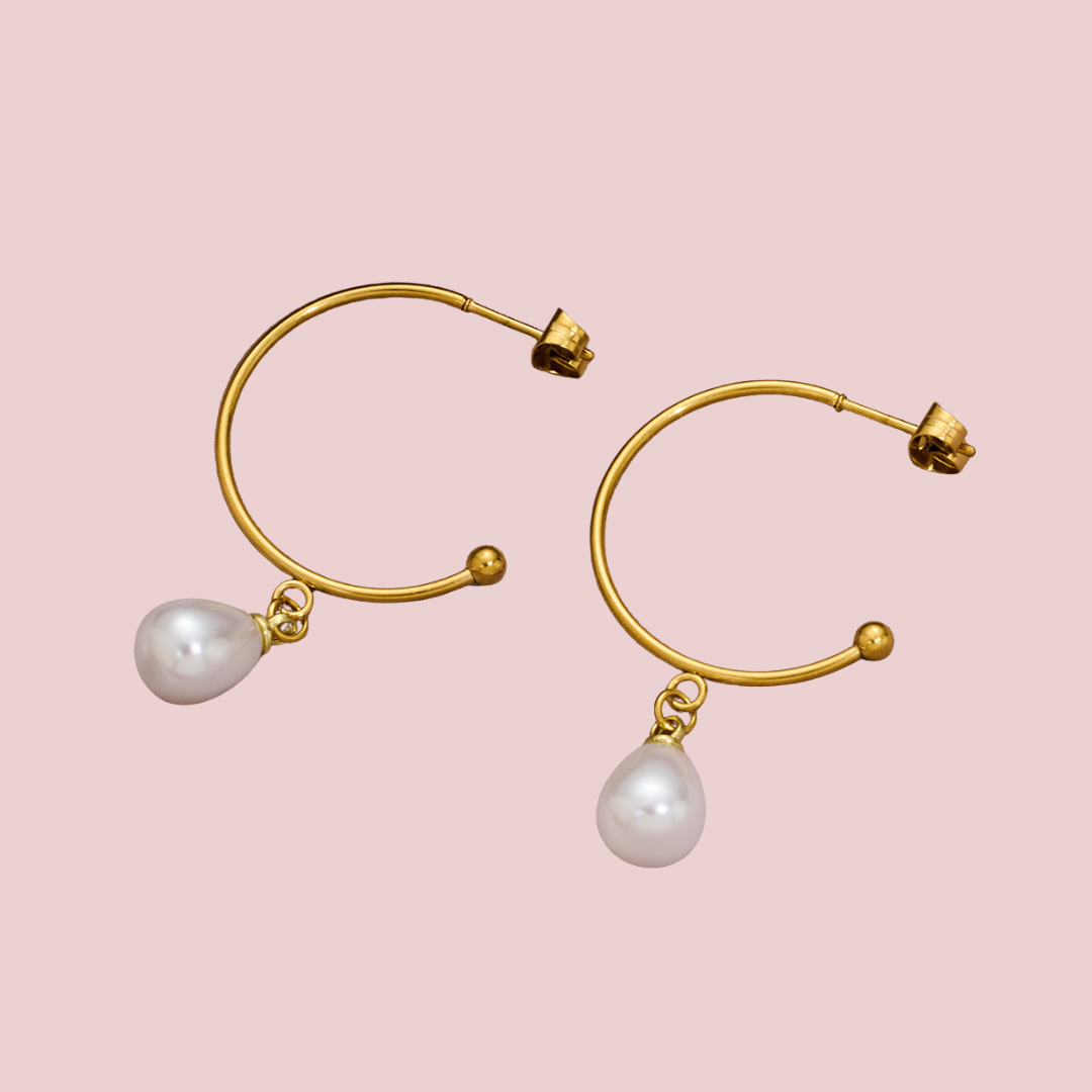 Arracadas Perla Mini