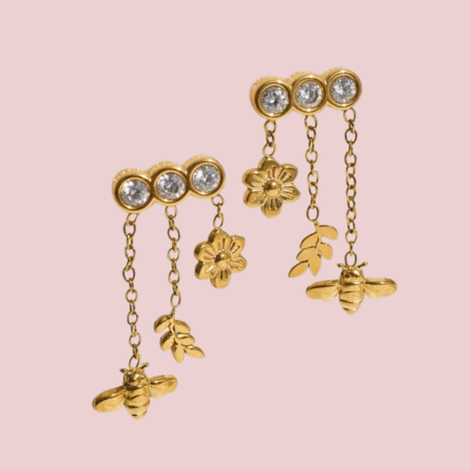 Aretes Dije Zirconia
