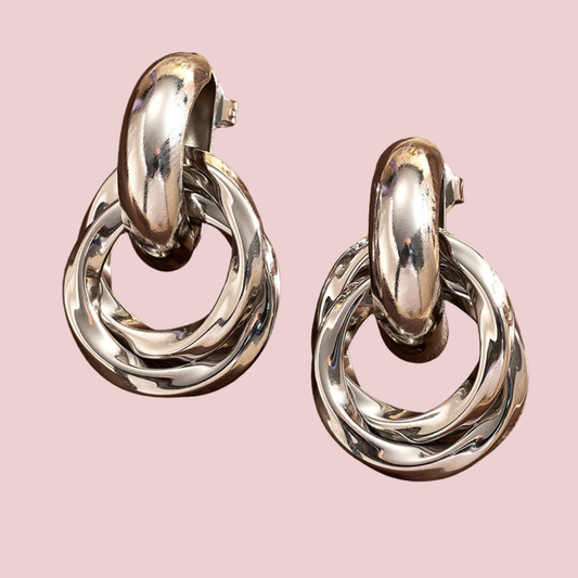 Aretes Círculo Doble