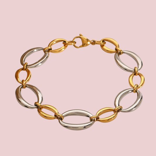 Pulsera Eslabón Bicolor