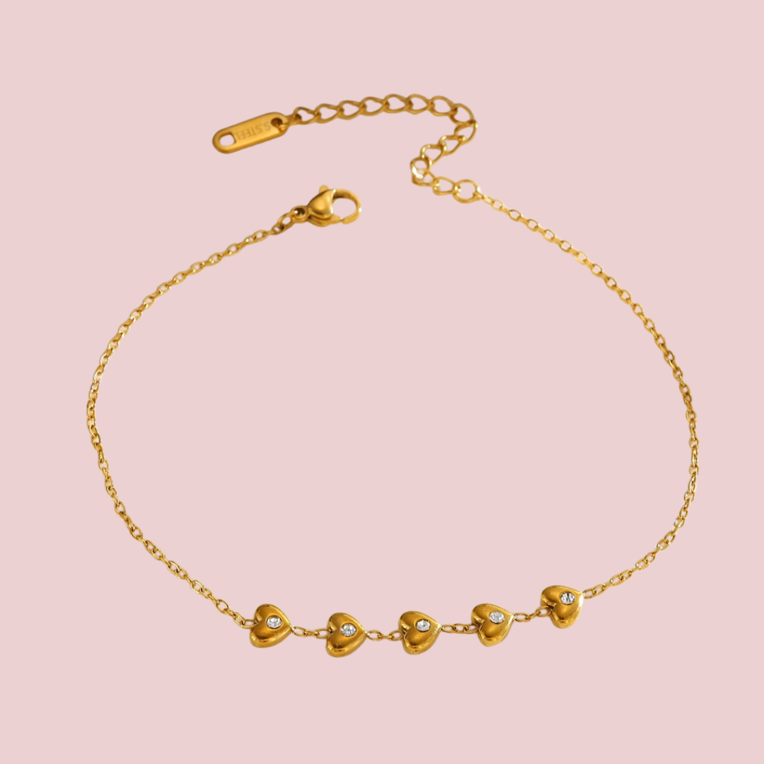Pulsera Corazón Zirconia