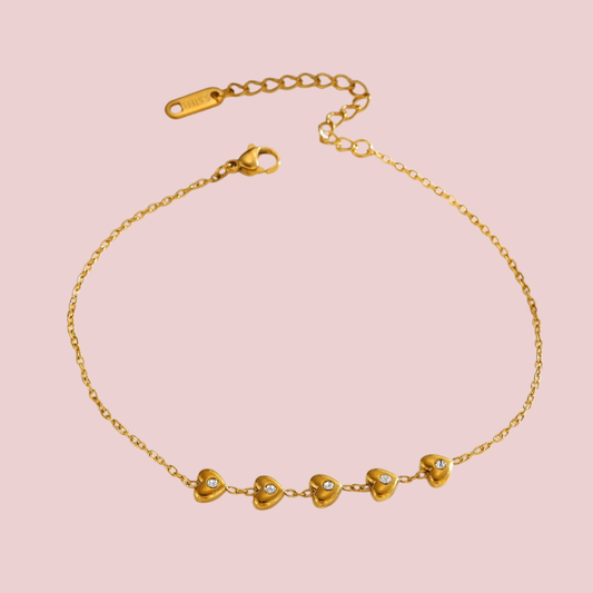 Pulsera Corazón Zirconia