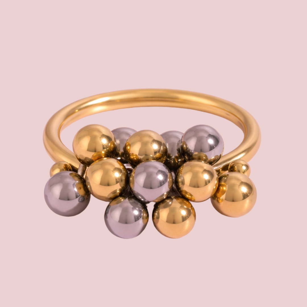 Anillo Balines Bicolor