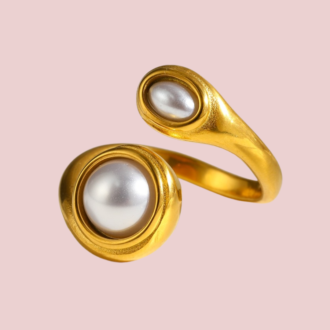Anillo Doble Perla