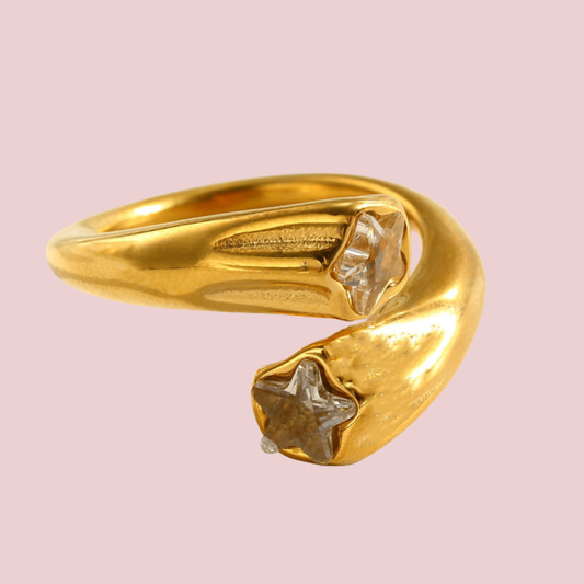 Anillo Hug Estrella Zirconia